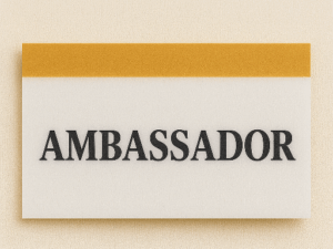 TARJAS - Ambassador - PACOTE COM 10 UNIDADES