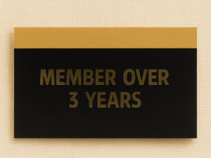 TARJAS - Member Over 3 Years - PACOTE COM 10 UNIDADES