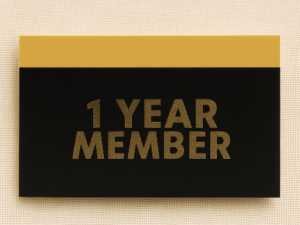 TARJAS - 1 Year Member - PACOTE COM 10 UNIDADES