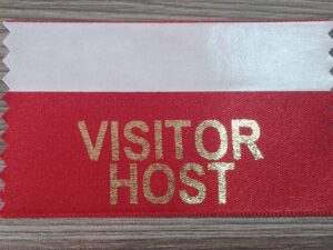 TARJAS - Visitor Host - PACOTE COM 10 UNIDADES